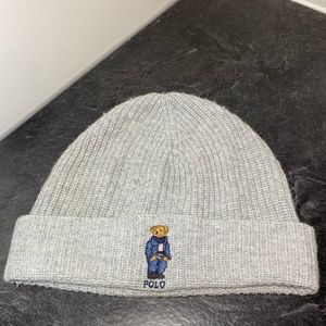 Polo Bear Rib-Knit Beanie